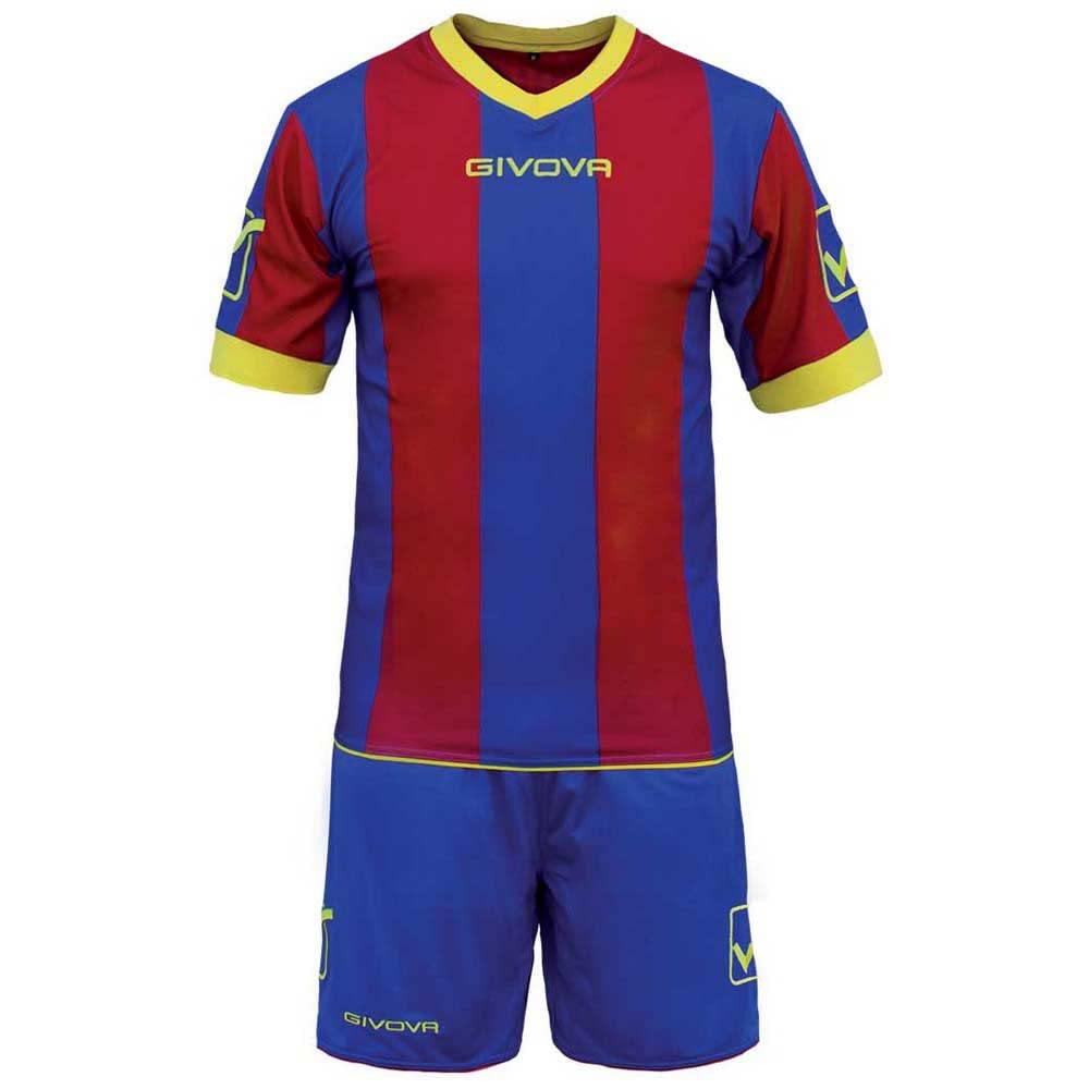 Givova Kit Catalano Mc Azzurro/Granata Tg. M-image