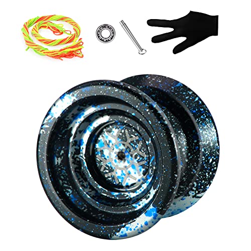 Yoyo for Kids, Unresponsive YoYo Ball with Premium Metal Alloy Aluminum, Yoyo Professional with Long Spin Time, 10 Strings, Stainless Center Bearing and Axle for Advanced Yoyo Players (3 Acid Color)