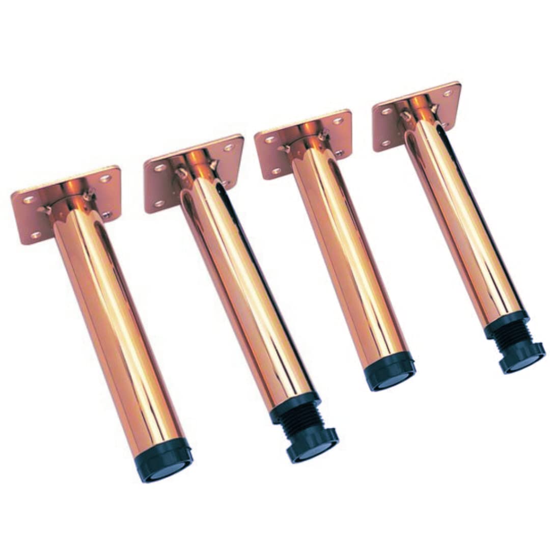Zohra Hardware 4 Pcs Metal Adjustable Straight Shaped Furniture Legs, Latest Style Coffee Table Sofa Feet Kitchen Table Legs Bathroom Cabinet Cupboard Feet (6 Inches, Rose Gold) (B0BYTBBZXF) Amazon Price History, Amazon Price Tracker