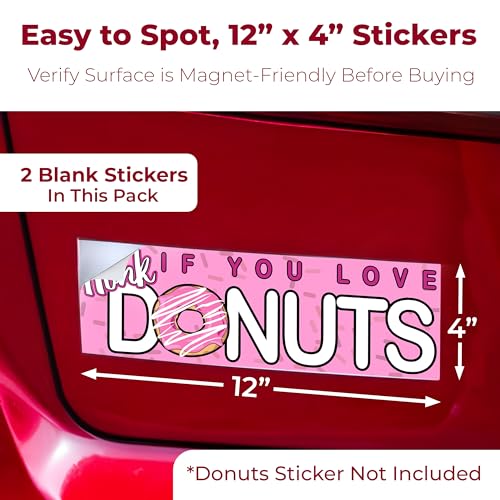 Carsignia CUTTOSIZEMAGNETICSTRIP2PACK Cut-To-Size Bumper Sticker Magnetizer 2 Pack: Turn Any Decal Into A Strong Magnet. Durable & Weatherproof Magnetic Strip Protects Paint & Allows thumb #3