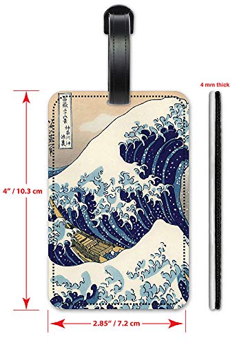 Hokusai: Great Wave - Luggage ID Tags - Suitcase Identification Cards - Set of 22