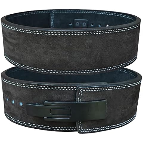Royal Premium Gewichthebergürtel Lever Gürtel aus Rindsleder mit Schnalle, Weightlifting Lever Belt für Fitness Powerlifting Krafttraining Bodybuilding, mit 8.5cm / 10cm Höhe, Frauen und Männer (L) Cover