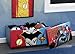 Delta Children DC Comics Justice League Upholstered Storage Bench for Kids | Perfect for Bedrooms/Playrooms/Living Rooms | Features Fun Graphics of Batman, Superman, Flash
