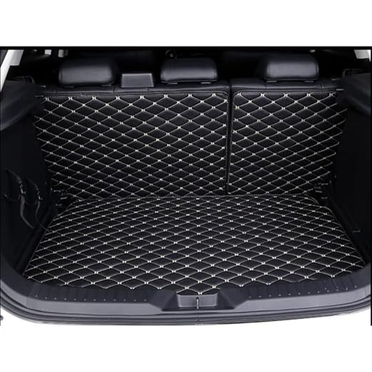 Image of 7D Luxury Car Trunk Mat for Mahindra XEV 9S, Full Dicky Coverage, PU Leatherette, Anti-Skid & Waterproof (Black)