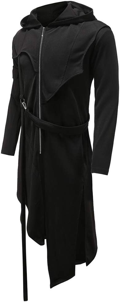Crubelon Men's Steampunk Vintage Tailcoat Jacket Gothic Victorian Frock Uniform Halloween Costume