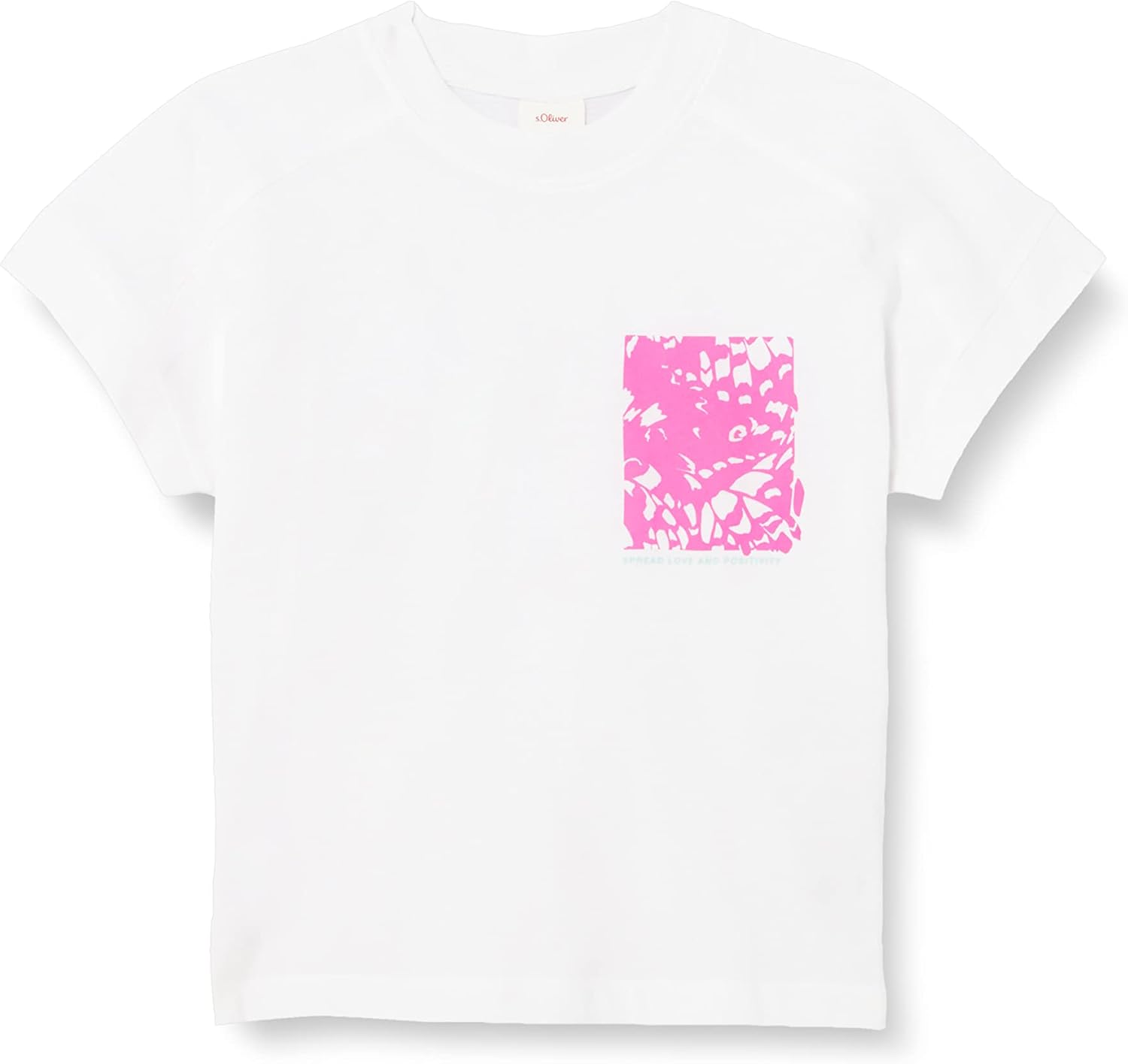 Vêtement Quotidien Femme T-shirt Femme S.Oliver Manches Courtes - Coton Doux - Coupe Régulière - Imprimé Devant - Col Rond Top Col Rond Manches Courtes