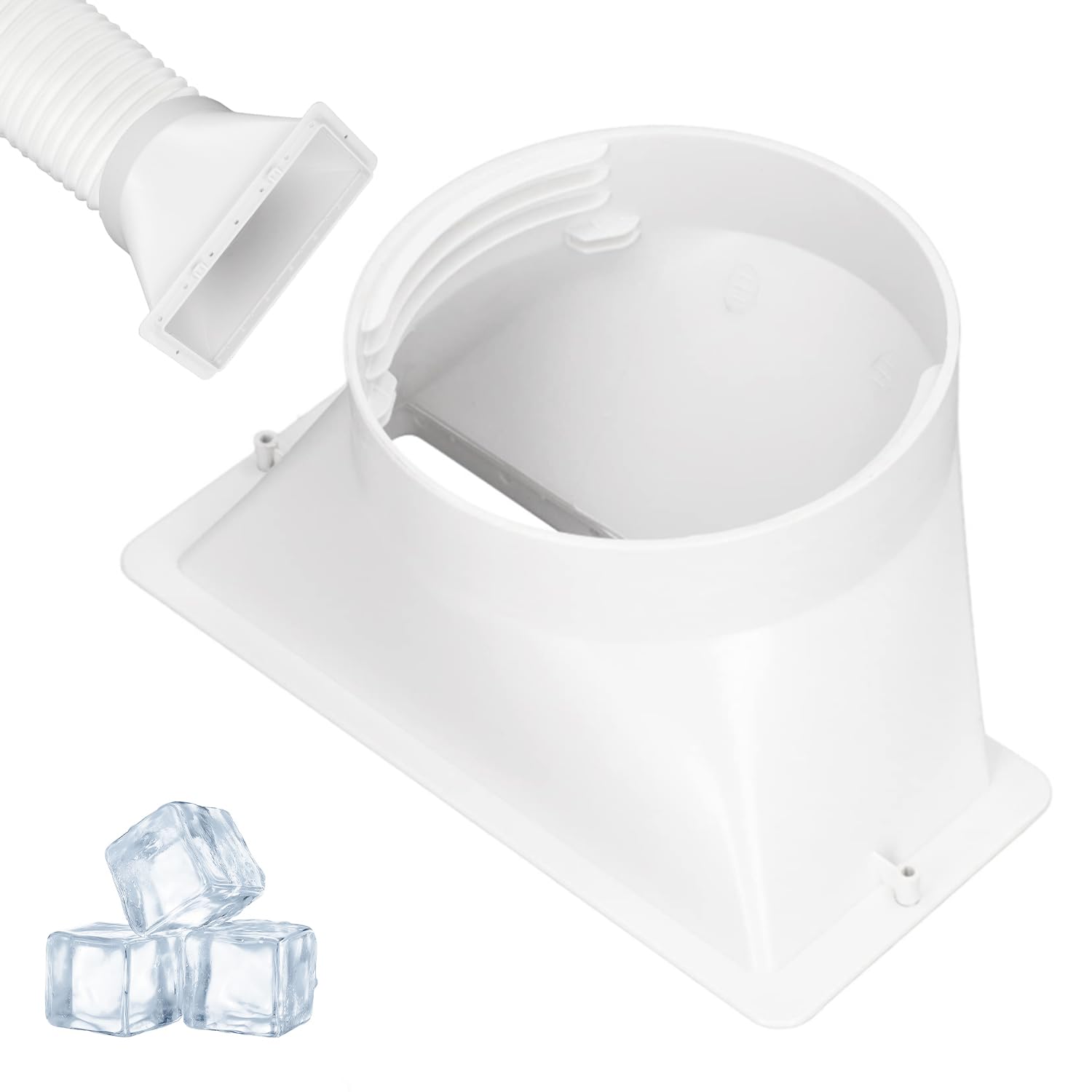 Accoppiatore del Tubo di Scarico del Condizionatore d'Aria, Accessori Rettangolari della Finestra Dell'adattatore del Condizionatore d'Aria del Diametro 5in AC