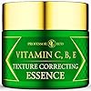 Vitamin-C-B-E-Texture-Correcting-Essence-Ultra-Hydrating-Cream-Day-or-Night-Moisturizer-Face-Anti-Aging-Anti-wrinkle-CreamTreatment-for-Women-Men-Balancing-Redness-Dry-Sensitive-Skin Professor Eco Vitamin C, B, and E Texture Correcting Cream 2 oz- Hydrating Face Cream - Natural Ingredients - Anti-Aging Daily Skin Care Cream