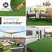 Kunstrasen 100x300 – Wetterfester Outdoor Teppich in Grün für Balkon, Terrasse & Garten | Robuster Teppichboden als Rasen-Alternative