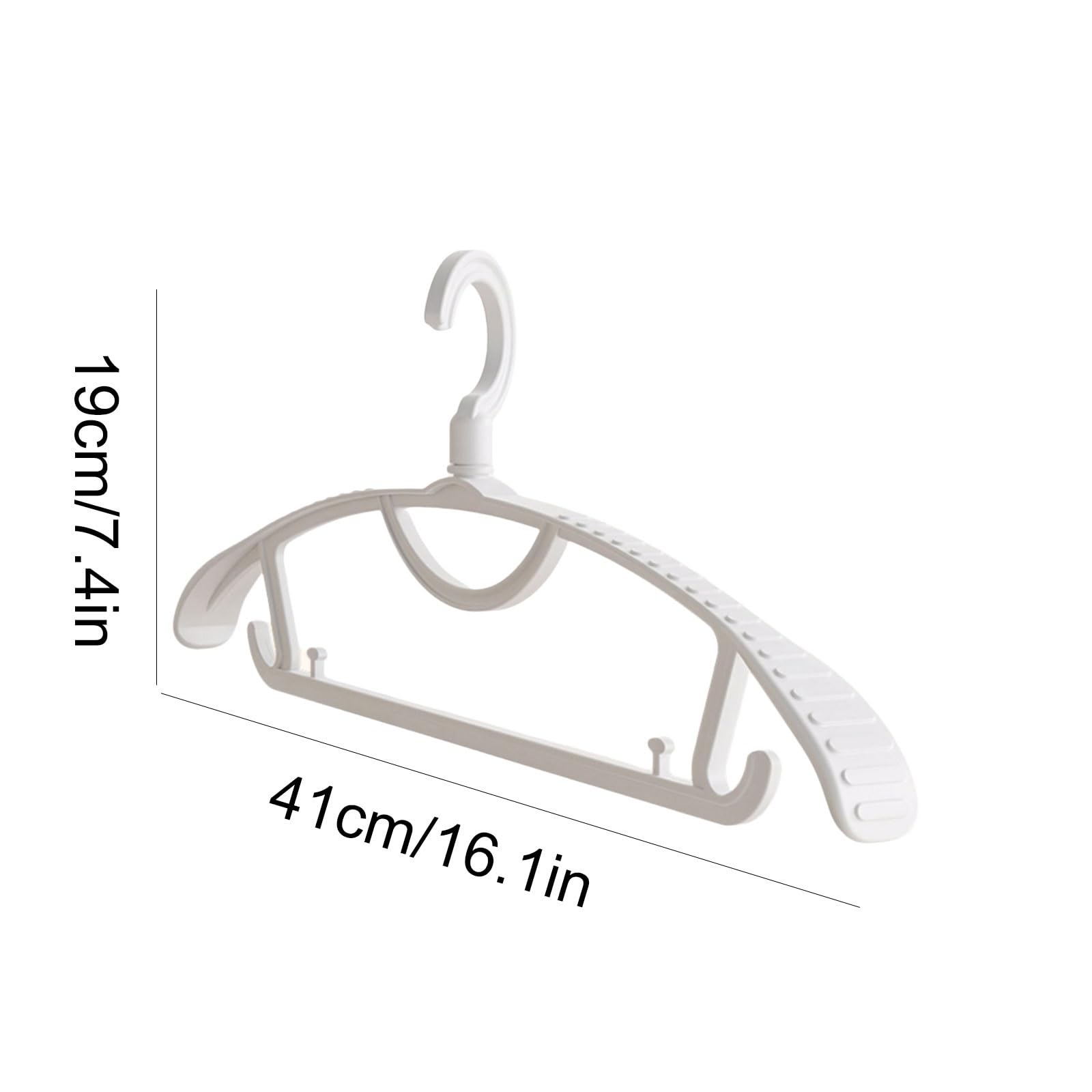 Perchas de plástico con Ganchos Que se Pueden unir for Ahorrar Espacio en el hogar y el Dormitorio.(Rot,50 Pack)