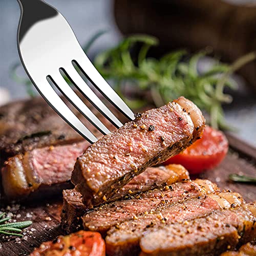 4 Stainless Steel Forks - 18cm, Dishwasher Safe, Lightweight Perfect for Dinners, Lunches, Cakes and Deserts Spoons, Silver - Image 4