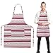 Crethink 1 Pcs pupazzo di neve in puro cotone, Apron, per uomo e donna con tasche, impermeabile, apron Kitchen Apron Chefs Pinafore Apron Bib ristorante Cooking Baking BBQ