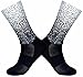 PRIOKNIKO Socks For Men Anti-Slip Silicone Aero White Line Cycling Sports Running Socks,One Size 6-12