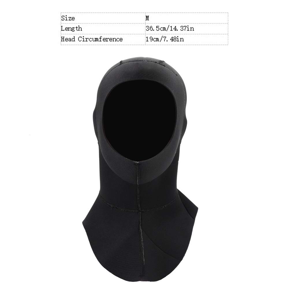 Cappuccio da Sub Neoprene 3 Mm Immersioni Subacquee Snorkeling Nuoto Uomini L