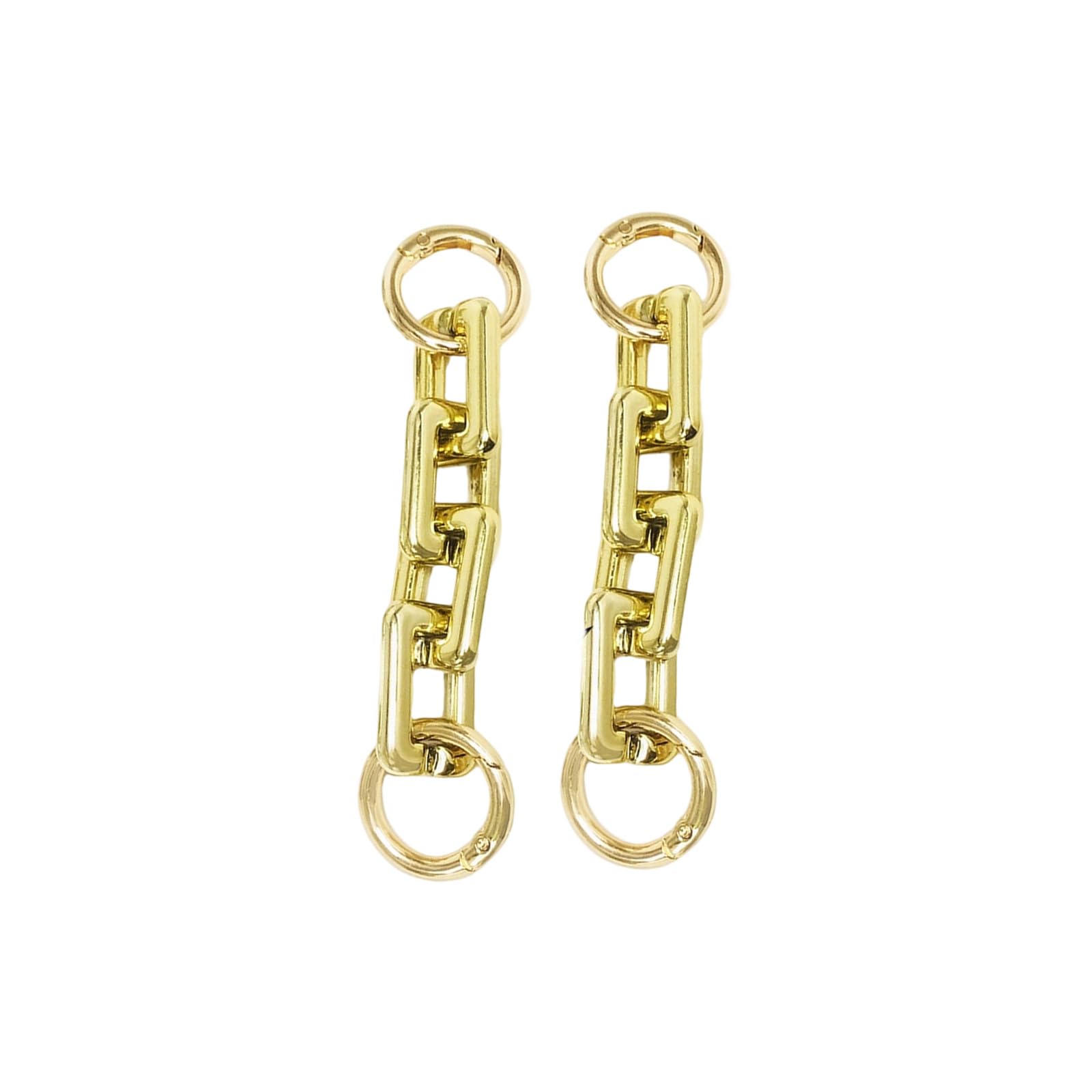 Woedpez 2Pcs Purse Strap Extender Chain 11.6cm Length PVC Bag Extension for Shoulder Bags Handbag Handle Strap Accessories Clasp for Bags