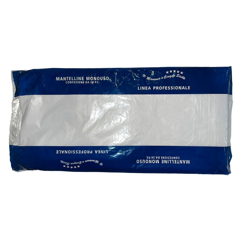 Mantelle Monouso Professionale Per Tintura In Polietilene per taglio capelli impermeabile Misura 85x110 cm