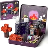 STEM MATCH Mattoncini magnetici da viaggio per bambini, scatola in ferro portatile giocattolo da costruzione magnetico regalo per bambini dai 3 anni in su (49pcs Esploratori delle caverne)