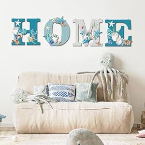 4pcswoodhomesigncoastalbeachwalldecorbeachstylesignsbluestarfishandshellwalldecorbeachthemesignforhomelettershangingwalldecorartsignsforlivingroomkitchenbedroomdecor Urban Country Home Decor 4 pcs wood home sign coastal beach wall decor beach style signs blue starfish and shell wall decor beach theme sign for home letters hanging wall decor art signs for living room kitchen bedroom decor urban country home decor