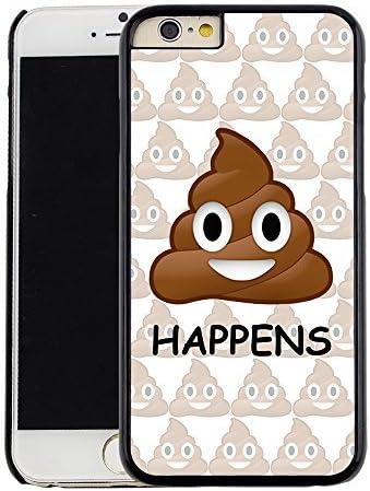 CHANS Funny Poop Emoji Face Hard Case for iPhone 6 6S