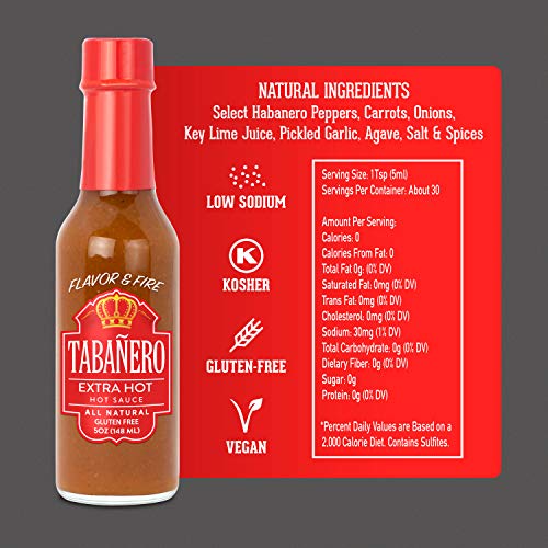 Tabañero Fiesta 3-Flavor Hot Sauce Variety Pack, 5oz. Bottles (Tri-Pack)