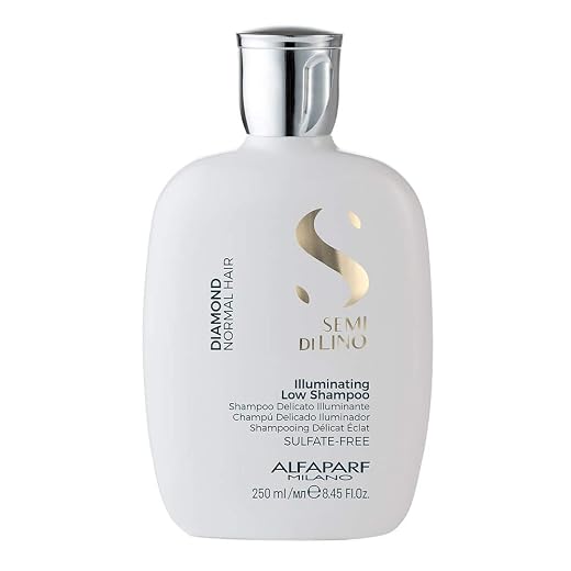 Alfaparf Milano Semi Di Lino Diamond, Shampoo Profissional para Todos os Tipos de Cabelos, Mais Brilho e Maciez 250ml