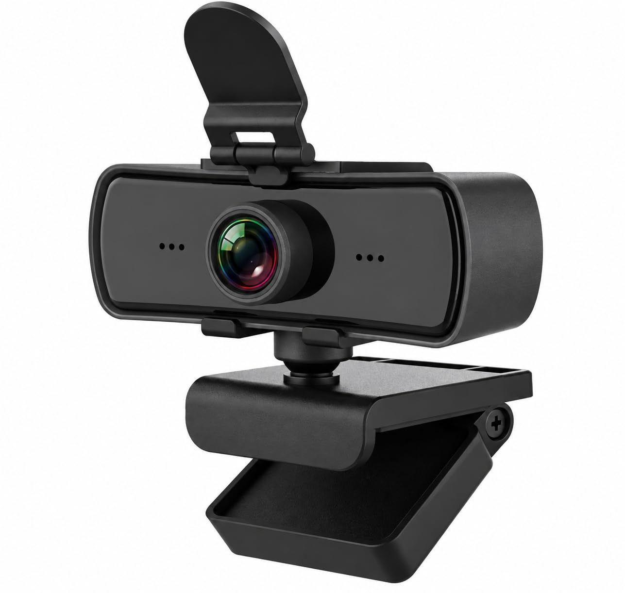 2k ultra hd webcam for pc mac desktop laptop,wide angle webcam with stereo microphone & privacy cover, usb camera for zoom skype teams obs, conferencing and video calling, plug and play