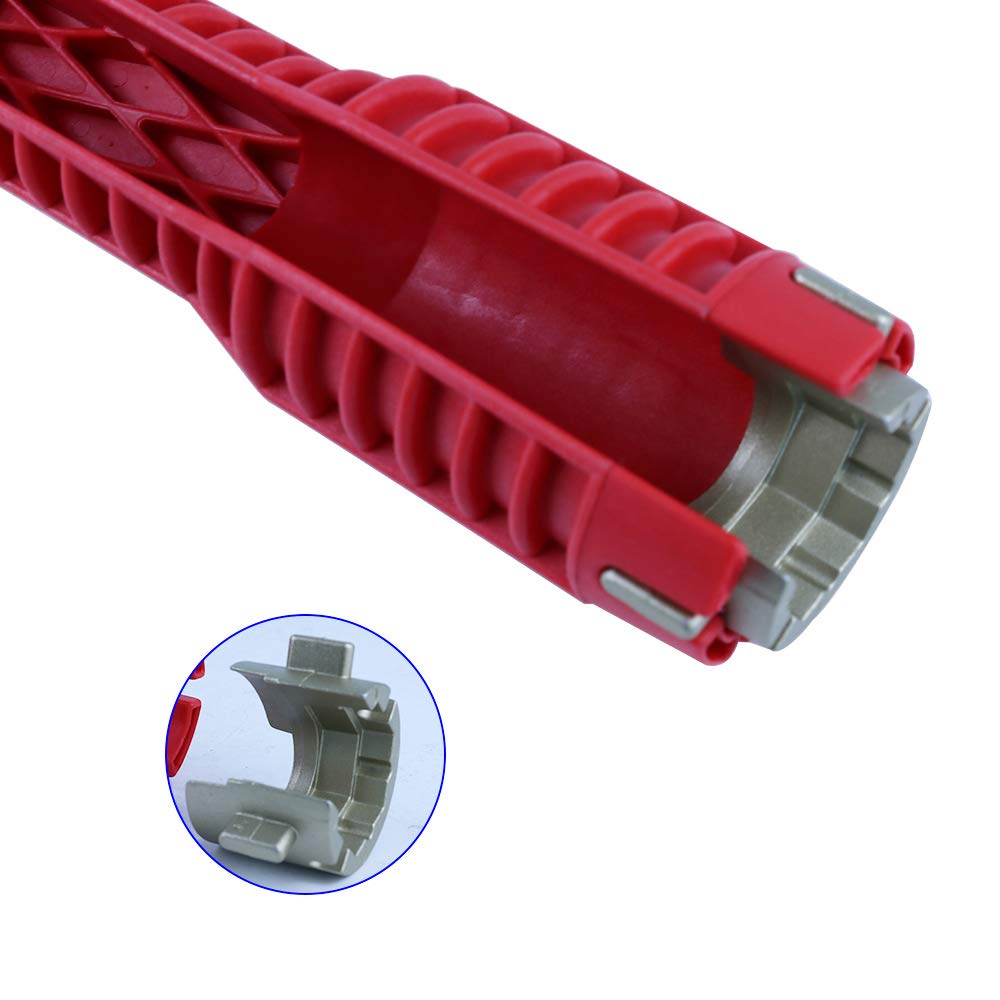 Llave ajustable for fregadero, llave multiusos for fontanería, llave for tuberías, instalador de grifos de fregadero, herramienta for cambiar grifos for fontaneros y propietarios de viviendas, instala