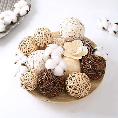 Cir Oases F-04 Decorative Balls Assorted Spherical Rattan Twigs Wicker Balls Cotton For Bowl And Vase Filler Balls Spheres Orbs Filler Centerpiece Home Decor thumb #7
