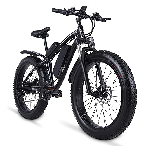 Electric Bike 1000W,26” 4.0 Fat Tire E-Bike,Motor Electric Bicycle, 48V17Ah Dual Lithium Battery,21-Speed Gear,3.5" LCD Display,Electric Mountain Bike with Rear Seat, offroad ebike(Vikzche Q MX02S) - Image 4