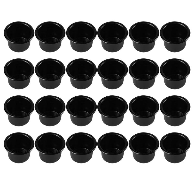 Lot de 36 mini récipients en aluminium noir pour bougies en vrac avec poignée en fer