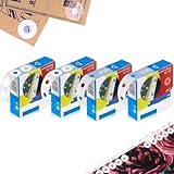 YOYEAH 1000 STK. Selbstklebende Lochverstärkungsringe, 15 mm, transparent, wasserfest, PVC-Material, ideal für lose Blätter, Ringlochverstärker für Dokumente, Ordner und Kalender