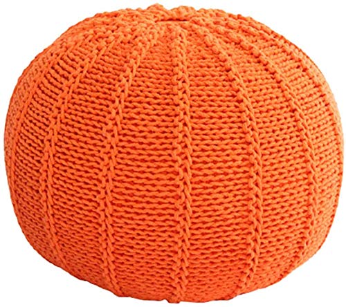 Pouf rond tricoté en corde tressée pour vos soirées cocooning