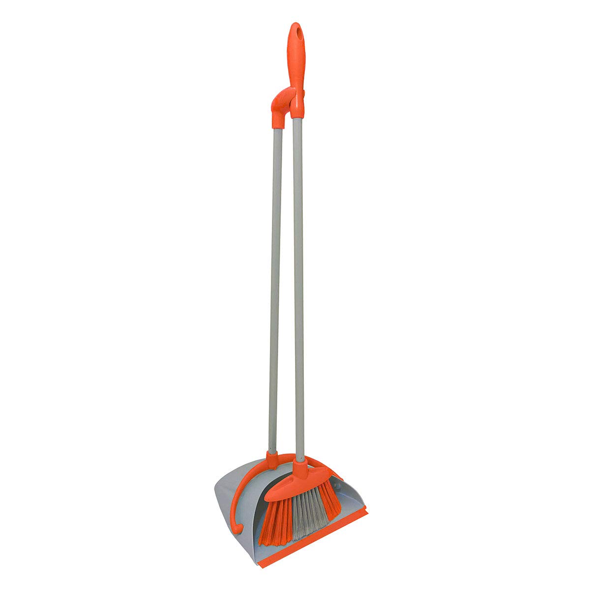 Charles Bentley Brights Indoor Long Handled Lobby Dustpan & Brush SetOrange from B&Q