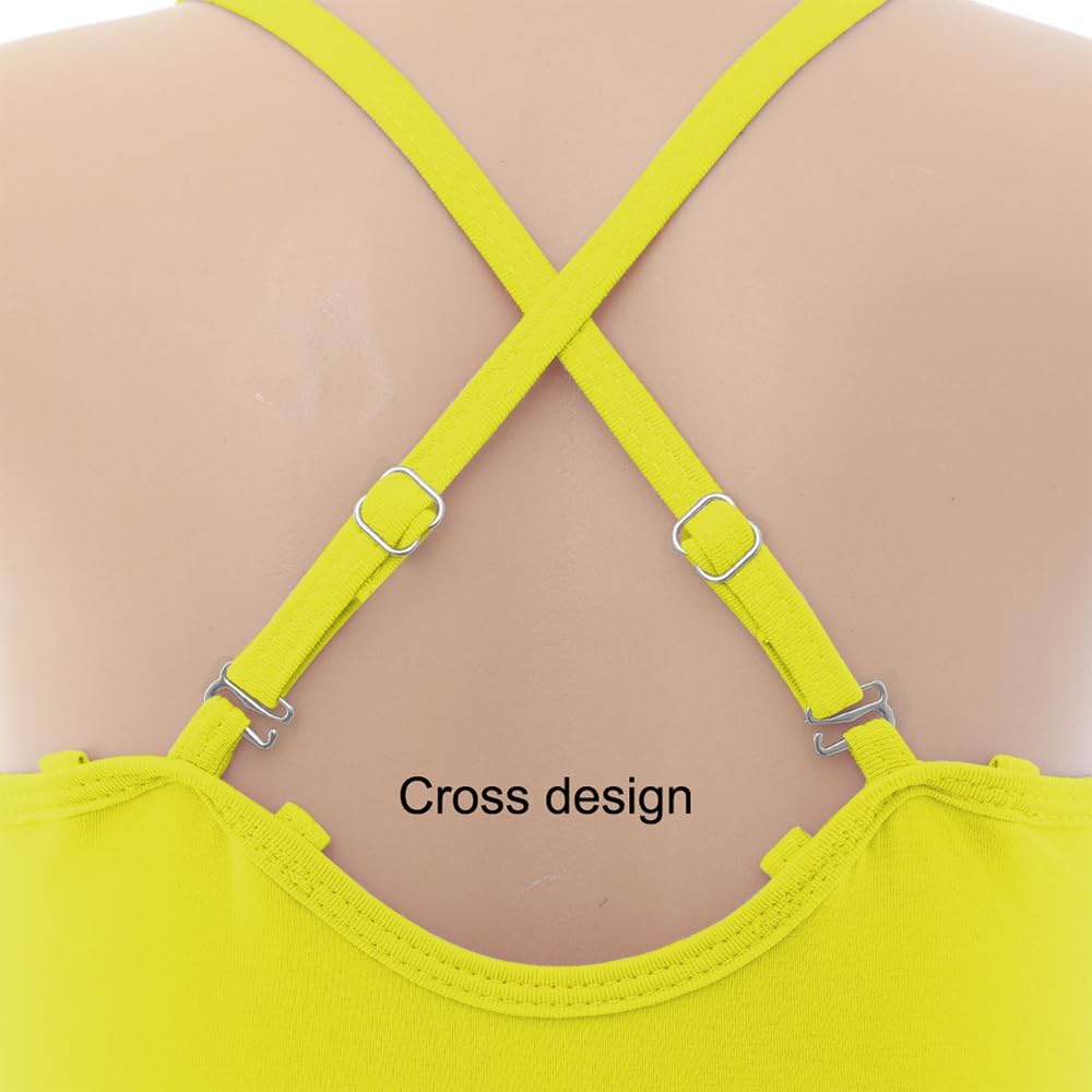 EQSJIU Girls Ballet Leotard Nude Camisole Seamless Dance Undergarment with Adjustable Straps Gymnastics Leotards 2-12 Years - Image 6