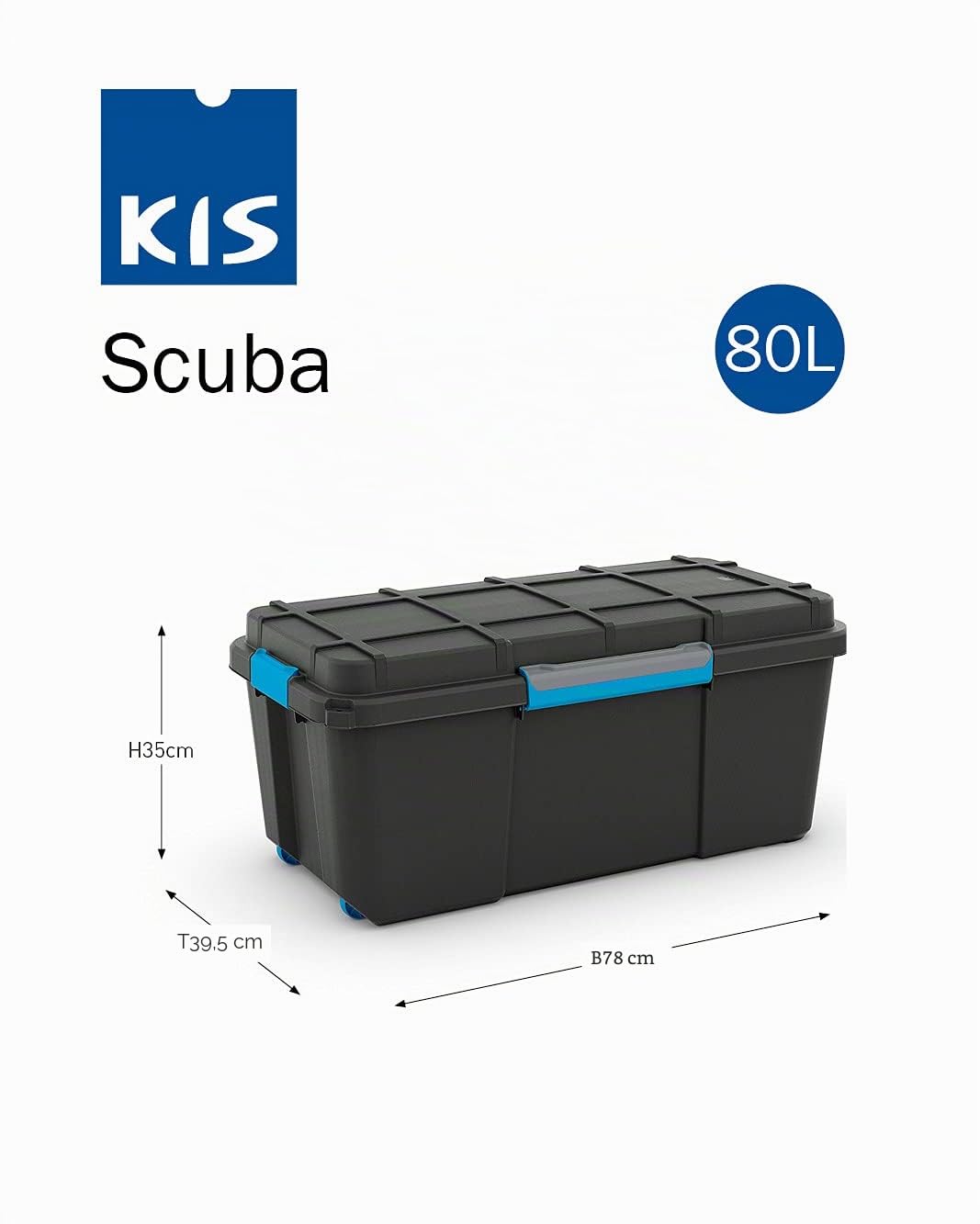 Kis vielseitige Aufbewahrungsboxen für den Außenbereich, wasserdicht, 80 l