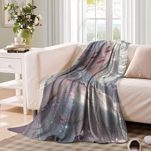 Couvertures moelleuses Flower Fairy 180x200cm pour lit double