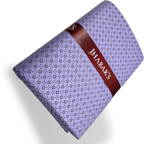 Image of JHABAK'S Unstitched Print Shirt Fabric for Men - Polycotton Material - 2.25 Meter Shirt Piece Cloth - 150