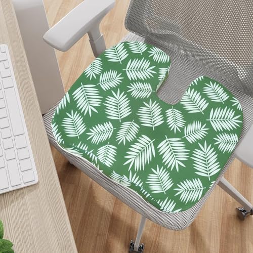 Image of Tailbone Pain Relief Cushion, Memory Foam Seat Cushion for Coccyx Sciatica Pain Pressure Relief Office Desk Chair