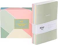 Vista 1 de Happy Hoos Diario para cuaderno, paquete de 8 cuadernos A5, de 5.5 x 8 pulgadas, lindo bloc de notas con cubierta de papel suave para viajes