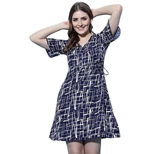 Image of OOMPH! Women's Crepe A-Line Mini Dress Pack of 1