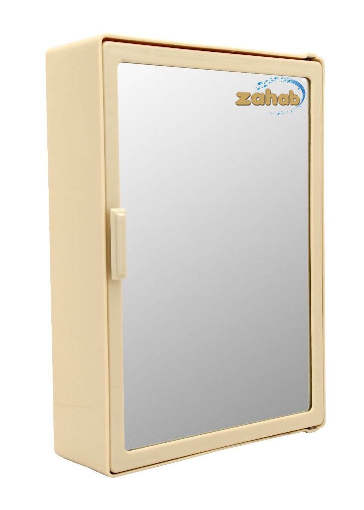 zahab Single Door Plastic Bathroom Cabinet with Mirror- Cream, Medium size (B016TPLZLW) Amazon Price History, Amazon Price Tracker