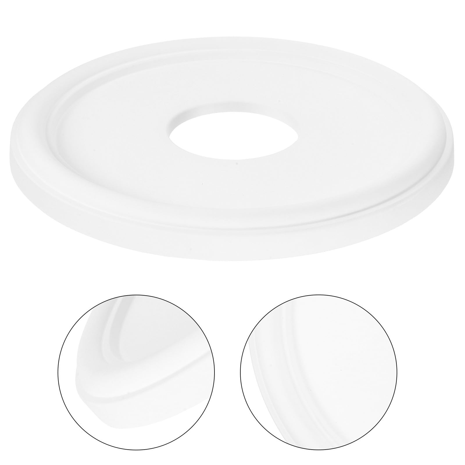 Colgante Araña Medallón Redondo Blanco de Poliuretano para Ventilador y Luz de Techo, Diseño Versátil Fácil Instalación, Acabado Elegante para Decoración del Hogar en Dormitorios