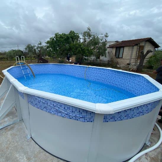 San Marco Liner Mosaïque pour Piscine Hors Terre Ronde Gre 460 cm