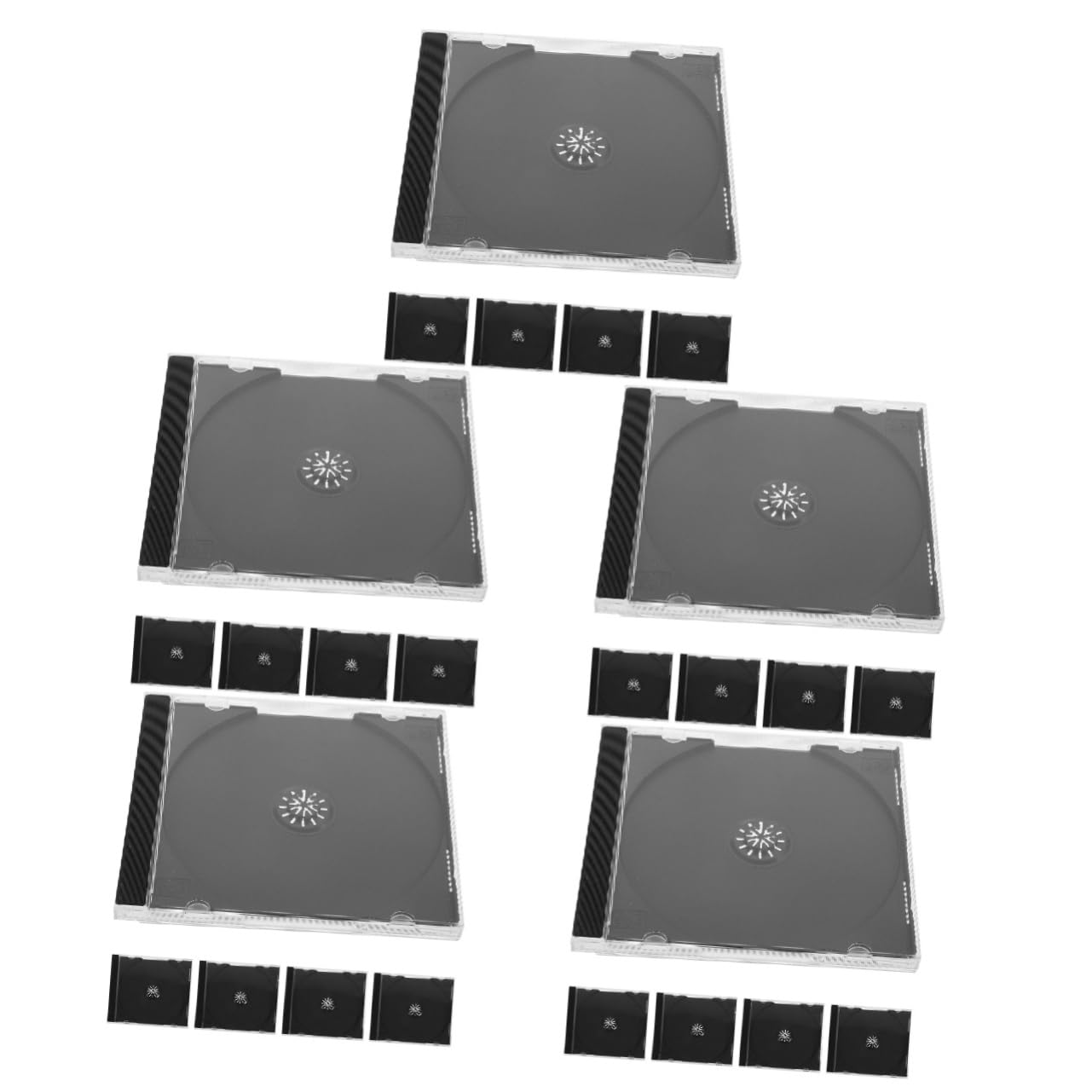 Alipis 25 Pz Custodia Cd Custodia Del Disco Portadisco Custodie Cd Del Organizer Porta Supporto Per Dvd Trasparente Per Custodie Per Plastica