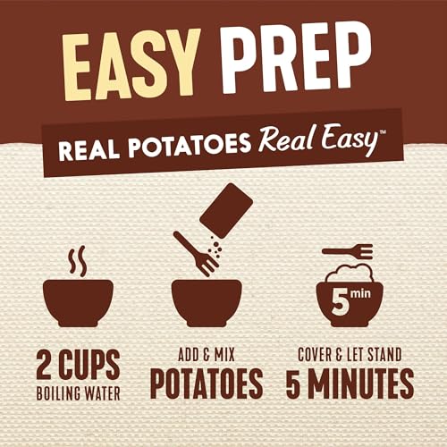 Image of Idahoan Loaded Baked +Protein Instant Mashed Potatoes | 4.6oz - Pack of 10