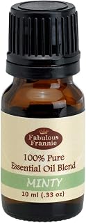 Fabulous Frannie Minty Essential Oil Blend 100% Pure, Undiluted Essential Oil Blend of Spearmint and Peppermint Essential Oils 10ml