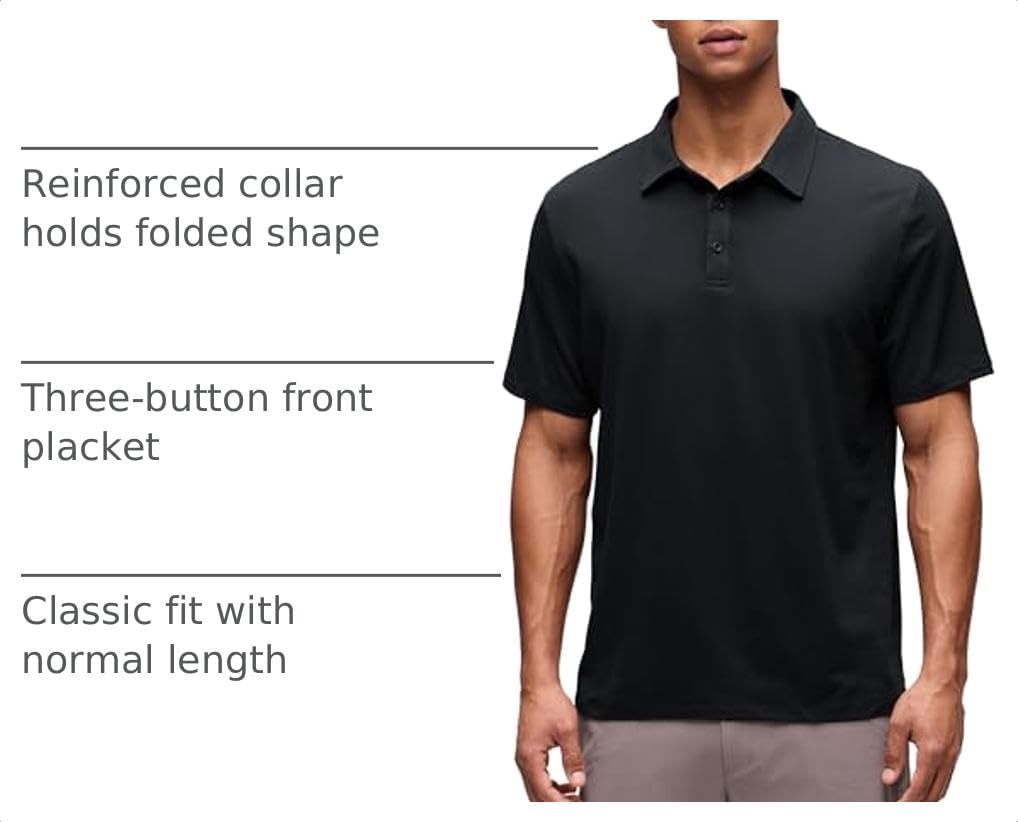 CRZ YOGA Cloud Jersey Polo Shirts image 4