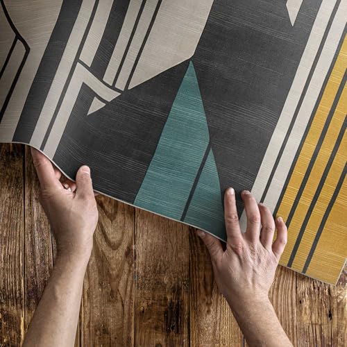 Tapis de balcon en vinyle abstraction géométrique pour aménager votre terrasse