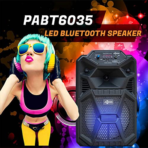 Amazon.com: AXESS Portable Speaker with Microphone - Premium Party