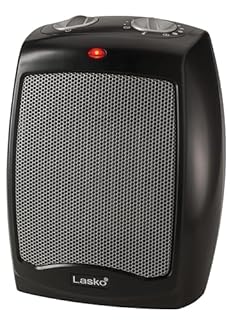 Lasko CD09250 Ceramic Portable Space Heater with Adjustable Thermostat - Perfect For the Home or Home Office Black CD09250